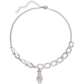 Stainless Steel Robot Pendant Necklace, Stainless Steel Cool Robot Pendant with 23.6'' Chain, Punk Rock Robot Jewelry Accessories for Men and Women