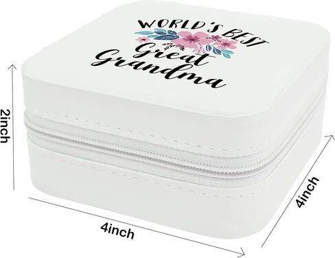 JRTW Travel Jewelry Case - Great Grandma Travel Jewelry Organizer, Mothers Day Gifts for Grandma, Travel Jewelry Box for Earrings Box Travel Gift for Grandma, Ring Organizer Great Grandma Gifts in Saudi Arabia