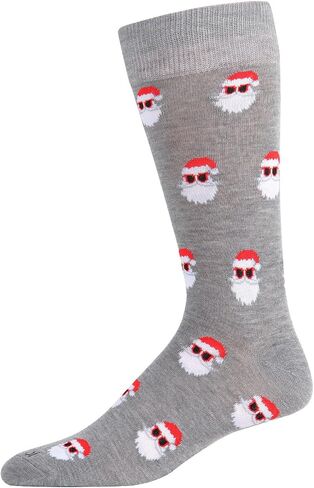 MeMoi Men's Festive Funny Santa Shades Novelty Crew Socks in Saudi Arabia