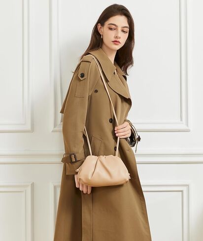 Huralona أنيق مطوي جلد نباتي مخلب محفظة سوبر لينة سحابة زلابية حقيبة صغيرة للنساء بولي PU حقيبة يد محفظة مسائية in Kuwait