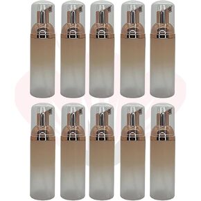 (10 pieces) 60ml Foaming Pump Bottles Plastic Dispenser | Lash Shampoo, Soap (Matte Black)