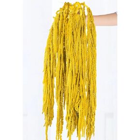 5Pcs Black Dried Amaranthus Hanging Flowers - 23" Real Preserved Dried Flowers for Halloween Garlands, Wedding Arch Flowers, Black Wisteria Flowers Arrangement, Unique Wall Hanging Decor