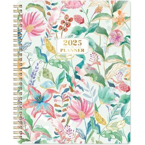 2024 planner - Jan. 2024 - Dec. 2024, Planner/Calendar 2024, 2024 Planner Weekly and Monthly with Printed Tabs, 8" x 10", Flexible Cover, Thick Paper, Perfect Daily Organizer - Floral