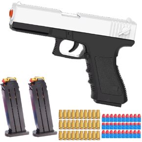 Toy Gun, Plastic Shell Soft Bullet Toy Gun - Toy Gun Education Model with Bullet Shooting Game Toy Gun, Children's Education Shooting Game Suitable for Children Aged 6+and Above