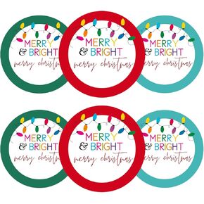 Merry Christmas Stickers 2 Inch Large Christmas Sticker Labels 120PCS Xmas Holly Design Stickers Round Christmas Envelope Seals Stickers Holiday Stickers for Envelope, Card, Ornament (Wreath)