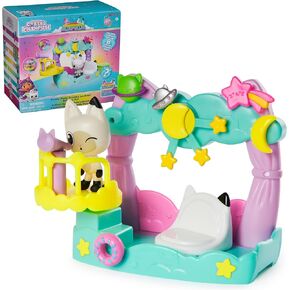 Gabby's Dollhouse, Baby Box Talent Show Balcony Playset, 8-Pcs with Toy Figures, Doll House Accessories & Sensory Play, Kids Toys for Girls & Boys 3+