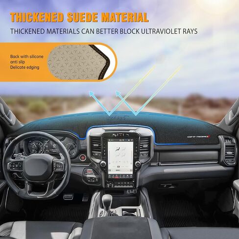 YIZHUOMY Dashboard Cover for Subaru Forester 2019-2022 2023 2024, Suede Dash Board Cover Dash Mat Protector Compatible with Forester Sport Interior Dash Covers Decoration Accessories in Saudi Arabia
