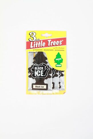 Little Trees Car Air Freshener | Hanging Paper Tree for Home or Car | Black Ice | 3 Pack in Saudi Arabia
