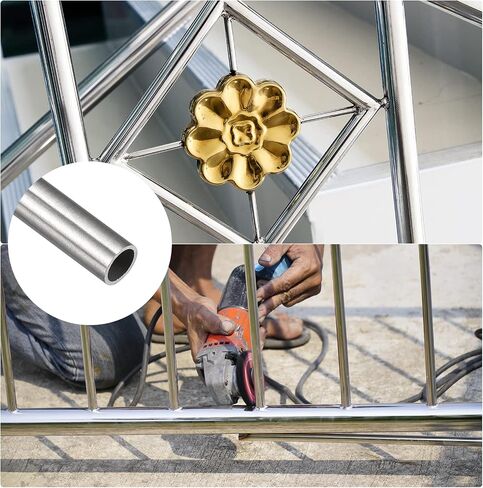 أنبوب METALLIXITY 304 من الفولاذ المقاوم للصدأ (14 مم OD × 0.5 مم طول × 300 مم طول)، أنابيب مستقيمة - للتأثيث المنزلي والآلات in Kuwait