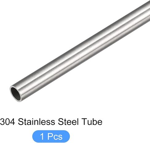 أنبوب METALLIXITY 304 من الفولاذ المقاوم للصدأ (14 مم OD × 0.5 مم طول × 300 مم طول)، أنابيب مستقيمة - للتأثيث المنزلي والآلات in Kuwait