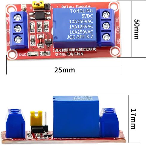DaFuRui 4 Channel 5V Relay Module，2Pack 5V Relay Board with Optocoupler Support High/Low Level Trigger for Arduino Relay in Saudi Arabia
