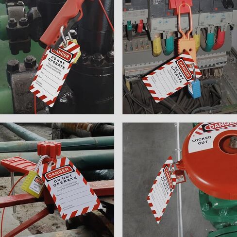 Boviisky 9001 Lockout Tagout Tags- 35 Pack- Compliance Safety Tags for Lock Out in Saudi Arabia