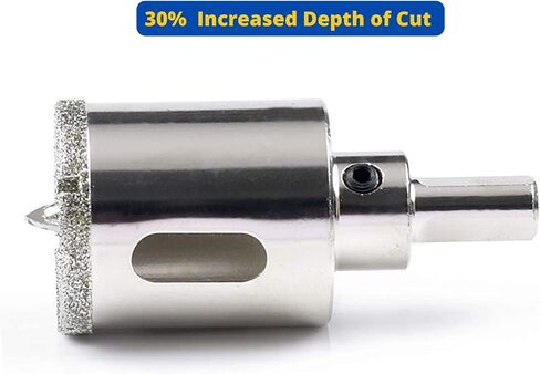 Drilax 4 Inch Diamond Drill Bit Tile Hole Saw Ceramic Porcelain Quartz Granite Kitchen Bathroom Shower Faucet Installation 4 Inches with Removable Center Pilot Drill Bit Locator Pin Locator in Saudi Arabia