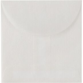 LUXPaper Open End Square Envelopes | 2 3/4" x 2 3/4" | Glassine | 30lb. Text | 50 Qty
