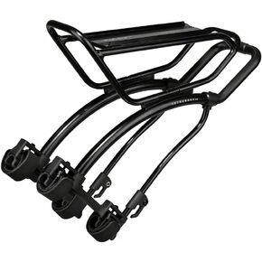 Topeak TetraRack R1 Front Rack for Gravel/Road - Fork Blade Strap Mount, QuickTrack Compatible, Black