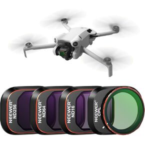 NEEWER ND/PL Filter Set Compatible with DJI Mini 4 Pro, 6 Pack UV CPL ND8/PL ND16/PL ND32/PL ND64/PL Polarizer Neutral Density Drone Lens Accessories, Multi Coated HD Optical Glass/Aluminum Frame