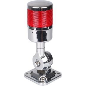 110V to 220V LED Stack Tower Lights, Industrial Warning Lights, Andon Lights, Column Signal Tower Indicator Lamp Beacon, Continuous/Flashing Light Switchable, 3 Layer (Without Buzzer)