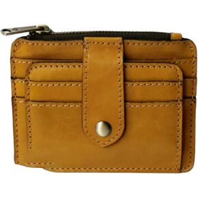 Patricia Nash Leather Cassis ID Card Case Wallet, Tan Signature Print