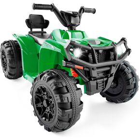 Best Choice Products 12V Kids Ride-On Electric ATV, 4-Wheeler Quad Car Toy w/Bluetooth Audio, 2.4mph Max Speed, Treaded Tires, LED Headlights, Radio - Black in Kuwait