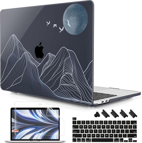 for MacBook Pro 13 inch with Touch Bar, 2022 2021 2020 2019 2018 2017 2016 Release, M2 A2338 M1 A2289 A2251 A2159 A1989 A1706 A1708, Keyboard Cover & Dust Plug, Bow in Kuwait