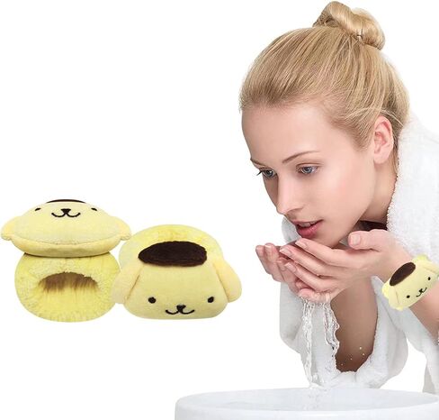 مناشف معصم كرتونية لطيفة من الألياف الدقيقة لغسل الوجه، أساور معصم لغسل الوجه في السبا، أساور معصم ماصة، عصابات عرق المعصم للنساء والفتيات، تمنع السائل من انسكاب ذراعيك in Kuwait