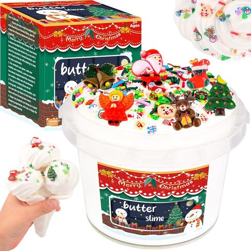 500ML Bucket of Clear Slime, Soft and Non-Stick, Great for Classroom Prizes, BirthdayGifts, Party Favors, and Perfect for Christmas Stocking Stuffer Gifts for Girls and Boys in Saudi Arabia