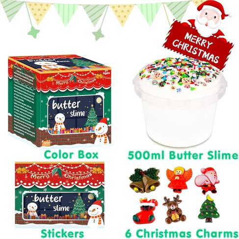 500ML Bucket of Clear Slime, Soft and Non-Stick, Great for Classroom Prizes, BirthdayGifts, Party Favors, and Perfect for Christmas Stocking Stuffer Gifts for Girls and Boys in Saudi Arabia