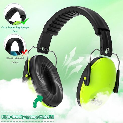 Dr.meter Noise Cancelling Headphones for Kids: 27.4dB Noise Reduction Earmuffs for Kids Adults Ear Protection in Monster Jam Autism Sensory Concerts Fireworks, Ear Muffs for Study Reading in Saudi Arabia