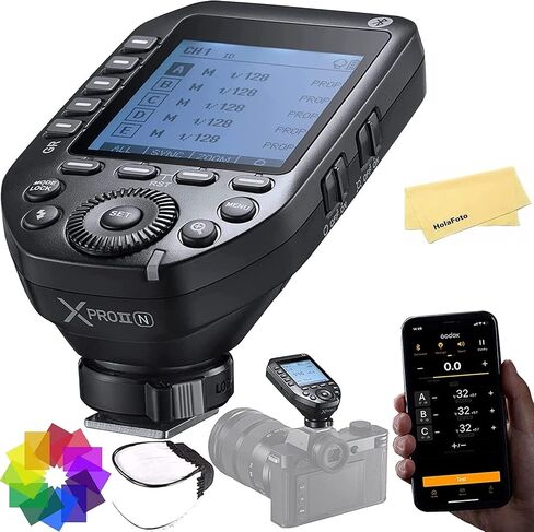 GODOX XProII-F XProIIF TTL Wireless Flash Trigger for Fujifilm Fuji Cameras,2.4G 1/8000s HSS,Built-in Bluetooth for Smartphone APP Control,TTL Convert-Manual TCM Function,Quick Release Lock Hotshoe in Saudi Arabia