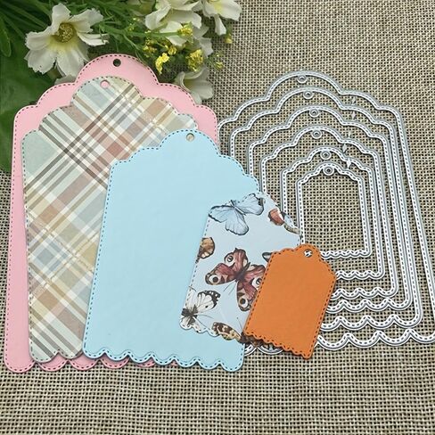 قطع يموت لسكرابوكينغ، خلفيات ثلاثية الأبعاد إطار جديد قطع يموت DIY ألبوم بطاقة صنع الديكور ورقة الحرف المعدنية يموت تخفيضات زينة الحفلات (الكوبية 3.4 × 3.1 بوصة) in Kuwait