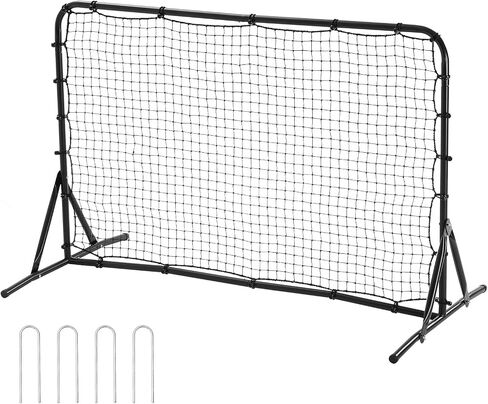 Soccer Rebounder Net, 12x6FT Iron Soccer Training Equipment, Sports Football Training Gift with Portable Bag, Volleyball Rebounder Wall Perfect for Backyard Practicing, Solo Training, Passing in Saudi Arabia