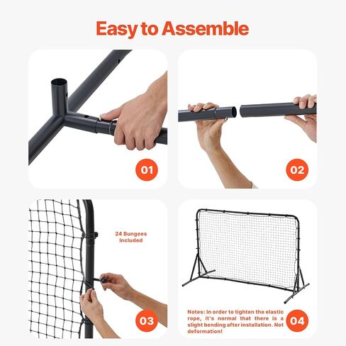 Soccer Rebounder Net, 12x6FT Iron Soccer Training Equipment, Sports Football Training Gift with Portable Bag, Volleyball Rebounder Wall Perfect for Backyard Practicing, Solo Training, Passing in Saudi Arabia