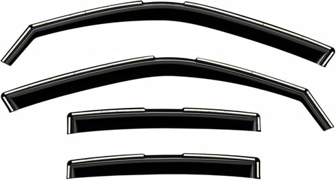CLIM ART in-Channel Incredibly Durable Rain Guards for Chevrolet (Chevy) Silverado/GMC Sierra 2014-2018 Crew Cab, Truck Accessories, Vent Window Visors, Original Window Deflectors, 4pcs - 614224 in Saudi Arabia