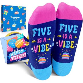 HAPPYPOP 9th Birthday Gifts Ideas Socks - Gifts for Girls Boys Age 9, Presents for 9 Year Olds, Nine Year Old Gifts for Kids