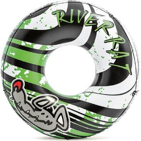 INTEX 68209EP Inflatable River Rat Tube: 2 Air Chambers – All-Around Grab Line – 48" Diameter – 220lb Weight Capacity