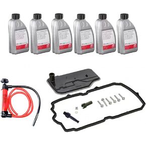 Transmission Service Kit: 6L ATF, Filter, Gaskets, Pan Bolts for Mercedes 2010+