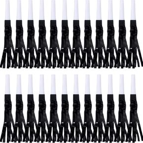 Metallic Fringed Noise Makers, for Noise Makers Party Favors, New Year Party, Baby Shower, Kids Birthday, 24 Pcs, Green