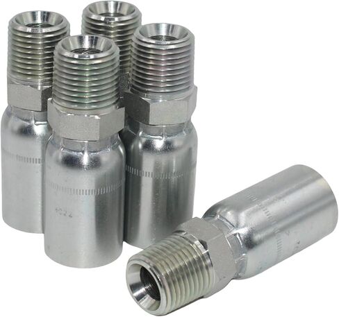 (10-PCS) L-MP-08-08 1/2'' ID Hose x 1/2'' NPT Male Hydraulic Hose End Crimp Fitting Hydraulic Hose Fitting in Saudi Arabia
