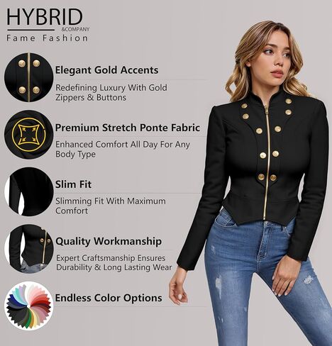 سترة نسائية من Hybrid & Company فائقة التمدد وقصيرة وأنيقة in Kuwait