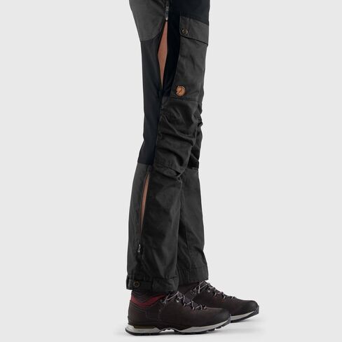 Fjällräven Keb Trousers Curved Black 48 (US Womens 18) R in Saudi Arabia