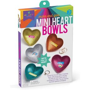 Craft-tastic - أوعية صغيرة متقزحة اللون - مجموعات الفنون والحرف اليدوية - اصنع 3 أوعية صغيرة مزخرفة متقزحة اللون - للأعمار من 8 سنوات فما فوق، باللون البني، وصغيرة