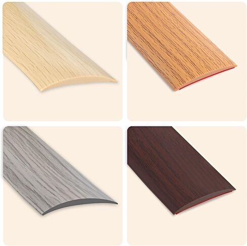 200cm×5cm Threshold Strip,Carpet Door Trim Stripstrips, Floor Transition Strips, Self Adhesive Floor Door Divider Strip, Flat Laminate Profile Flooring Edge Trim Strip(Grey Wood Grain) in Saudi Arabia