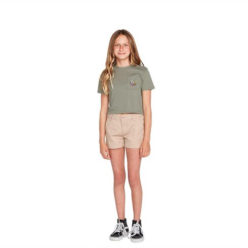 Volcom Girls' Pocket Dial Short Sleeve Tee in Saudi Arabia
