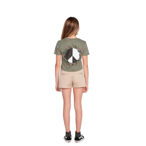 Volcom Girls' Pocket Dial Short Sleeve Tee in Saudi Arabia