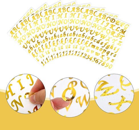 Spakon 8 Sheets Back to School Vinyl Letter Stickers Self Adhesive Alphabet Stickers Mailbox Letters Numbers Decals for Student First Day of School Notebook Classroom Decor(1 Inch,Black) in Saudi Arabia