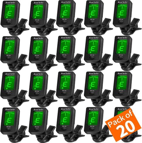Guitar Tuner Clip On Ukulele Tuner for Guitar Bass Ukulele Violin Tuner (6 Pack) in Saudi Arabia