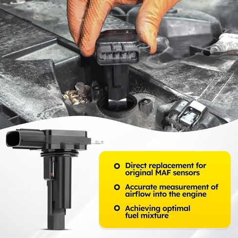 Mass Air Flow Meter Sensor MAF Sensor for Ford E150 E250 E350 E450 F150 F250 F350 F450 F550 Escape Lincoln MKX MKZ Mazda 6 CX-9 Mercury Mariner and More Vehicles,3L3A12B579BA MAF0012 AFLS131 in Kuwait