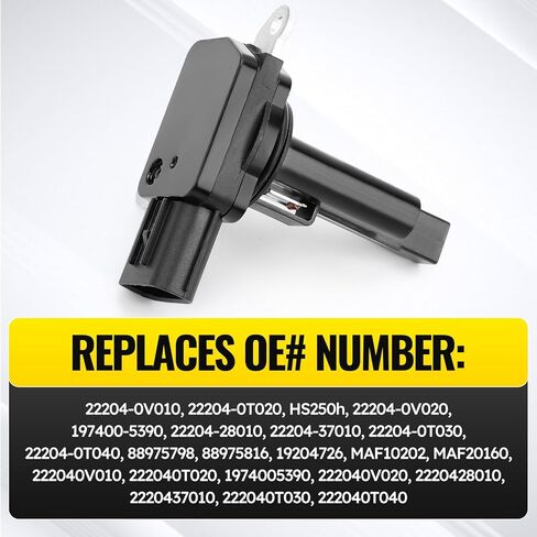 Mass Air Flow Meter Sensor MAF Sensor for Ford E150 E250 E350 E450 F150 F250 F350 F450 F550 Escape Lincoln MKX MKZ Mazda 6 CX-9 Mercury Mariner and More Vehicles,3L3A12B579BA MAF0012 AFLS131 in Kuwait