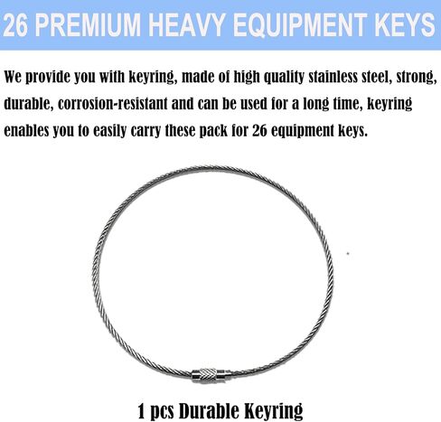 58 مجموعة مفاتيح آلة المعدات الثقيلة الممتازة، مجموعة مفاتيح إشعال معدات البناء لحالة JD فولفو Jlg كاتربيلر كوماتسو كوبوتا يانمار دايو هيستر فورد تاكيوتشي نيو هولاند in Kuwait