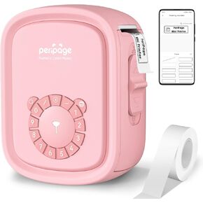 Portable Label Maker Machine P10Pro - Wireless Bluetooth Label Printer with Tape Included, Multiple Templates, Easy to Use for Office and Home Organization, USB Rechargeable（White）